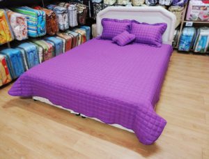 Луксозно шалте за легло – Лилав